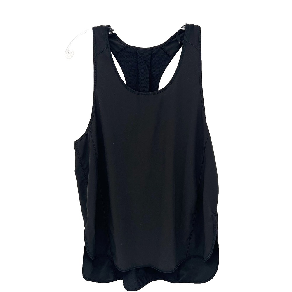 LULULEMON Women's Sz 8* Black Racerback Relaxed-Fit Tank Top with Side Slits